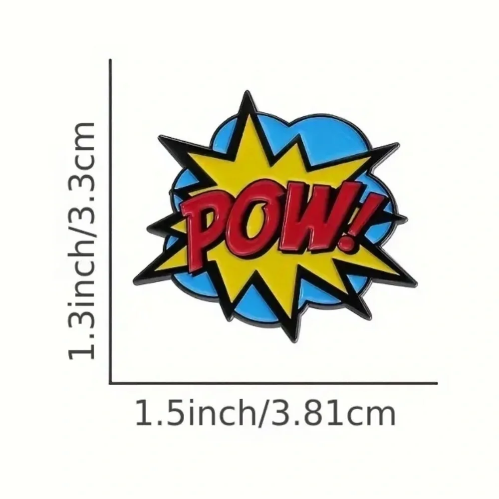 3/$25 “POW!” Cartoon Comic Book Super Hero Pin Classic Batman and Robin